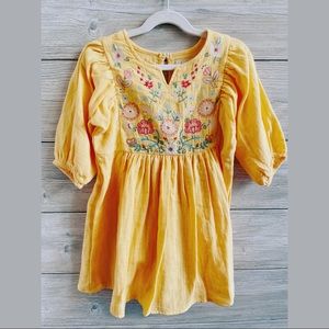 Peek Kids Embroidered Peasant Dress
